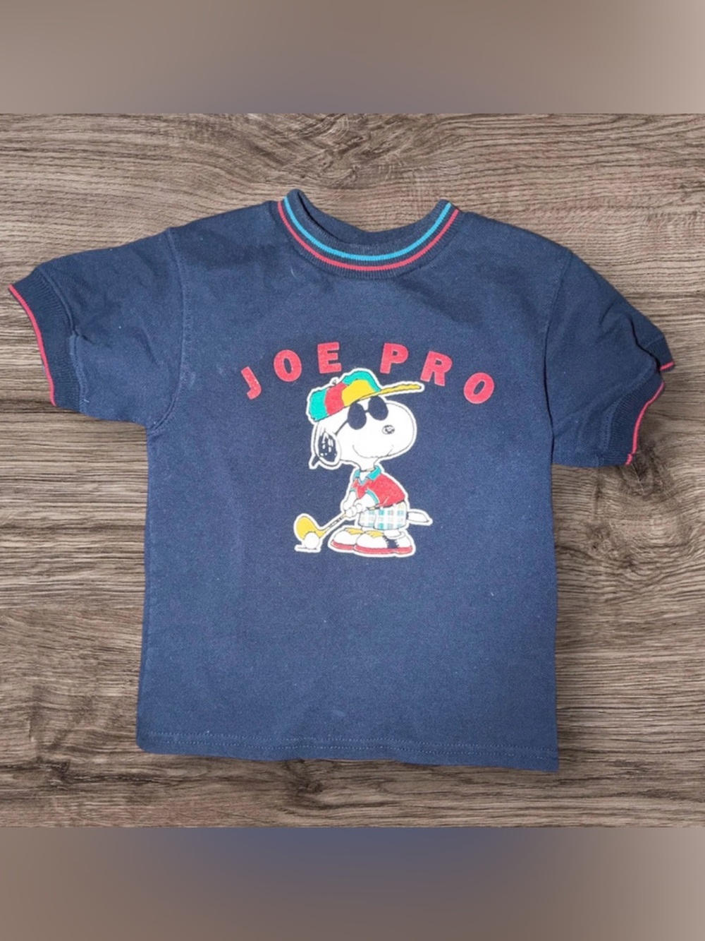 Vintage Snoopy Joe Pro Golf Tee Shirt Kids Size 5